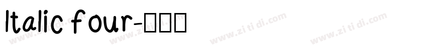 ltalic four字体转换